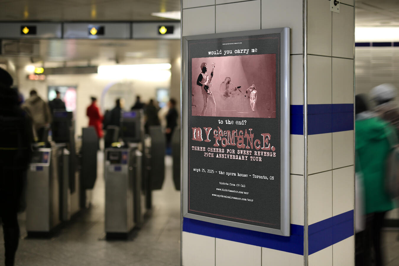 mcr fake tour poster mockup mcr fake tour poster mockup
